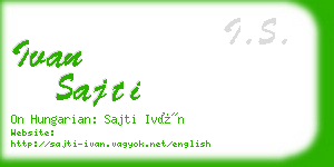 ivan sajti business card